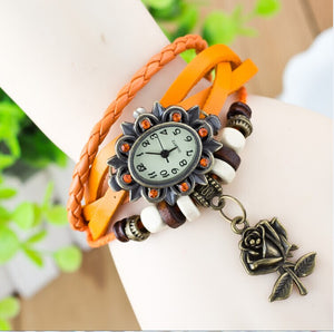 Bracelet retro rose watch