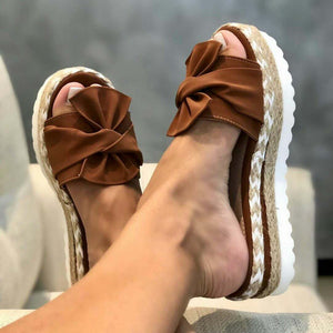 Bowknot beach slippers