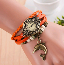 Laden Sie das Bild in den Galerie-Viewer, New Bracelet Dolphin Pendant Bracelet Watch
