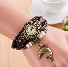 Laden Sie das Bild in den Galerie-Viewer, New Bracelet Dolphin Pendant Bracelet Watch
