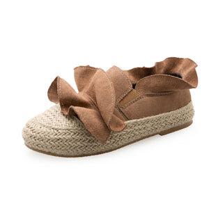 Wildleder gekräuselte Slipper Schuhe Für Damen