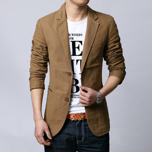 Men Blazer Fashion Slim casual