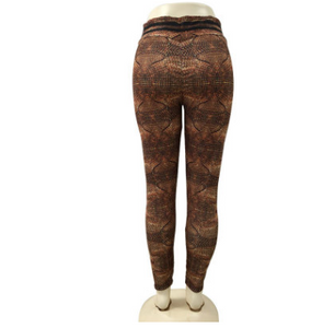 Bedruckte Yoga-Leggings aus Wolle