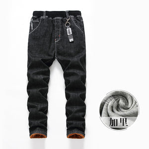 Children's jeans, boomers and plush trousers Taobao