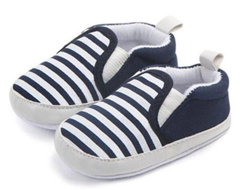 Baby first walkers, Baby gestreifte weiche Schuhe