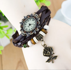 Bracelet retro rose watch