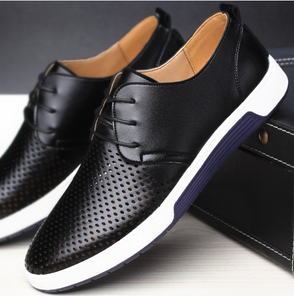 Business casual herren schuhe, leder schuhe