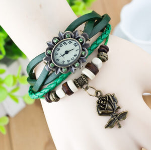 Bracelet retro rose watch