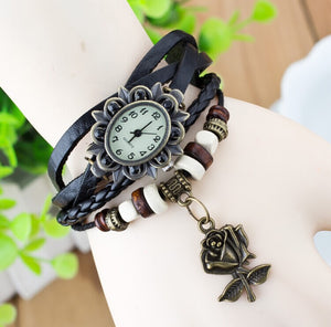 Bracelet retro rose watch