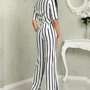 Striped jumpsuit