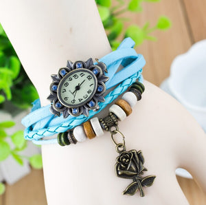 Bracelet retro rose watch