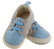 Laden Sie das Bild in den Galerie-Viewer, Pure cotton contrast soft bottom non-slip baby toddler shoesRutschfeste, rutschfeste Babyschuhe für Kleinkinder aus weichem Baumwollboden
